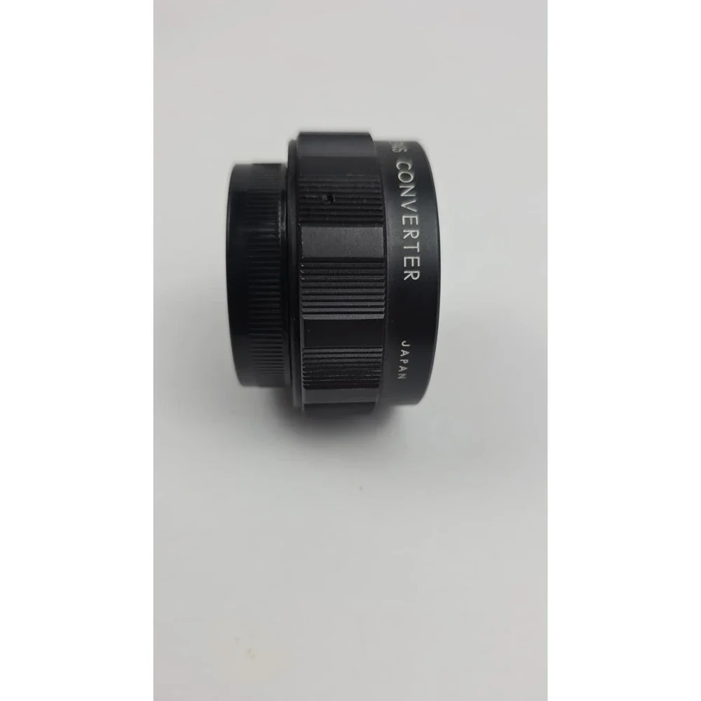 Vintage Automatic Lens Converter Japan with Leather Case and Caps Black